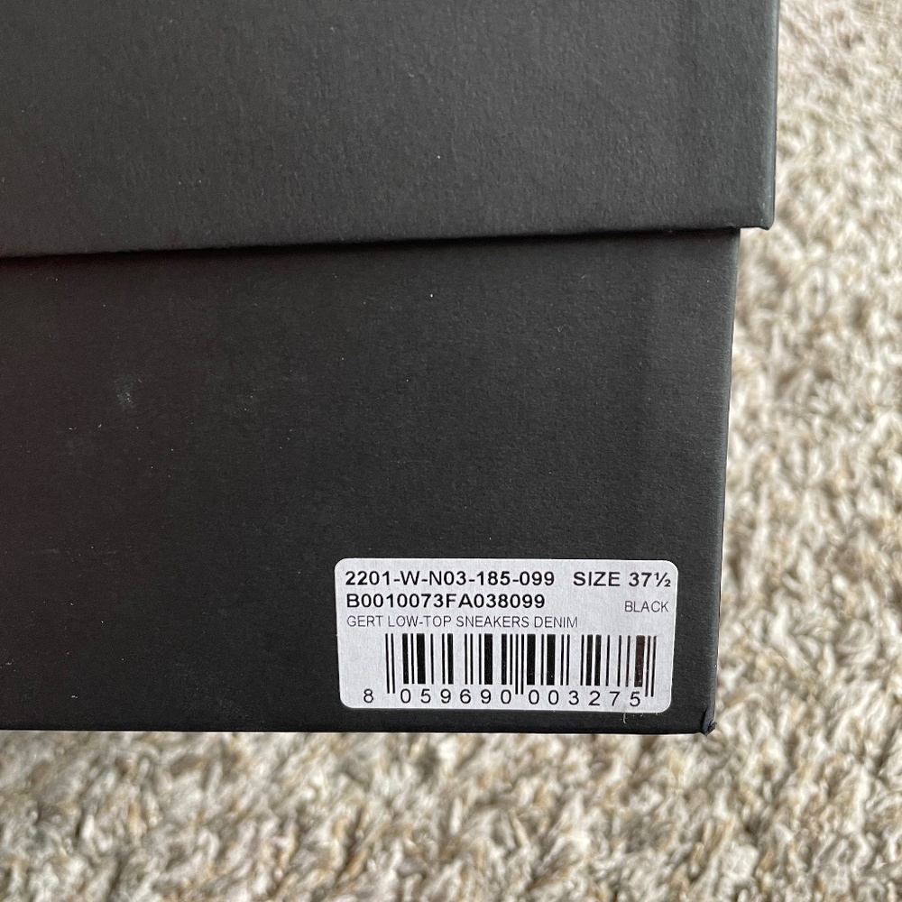 ANN DEMEULEMEESTER/ Black Sneakers/ US7.5/ 24.5cm/ - Picture 9 of 9